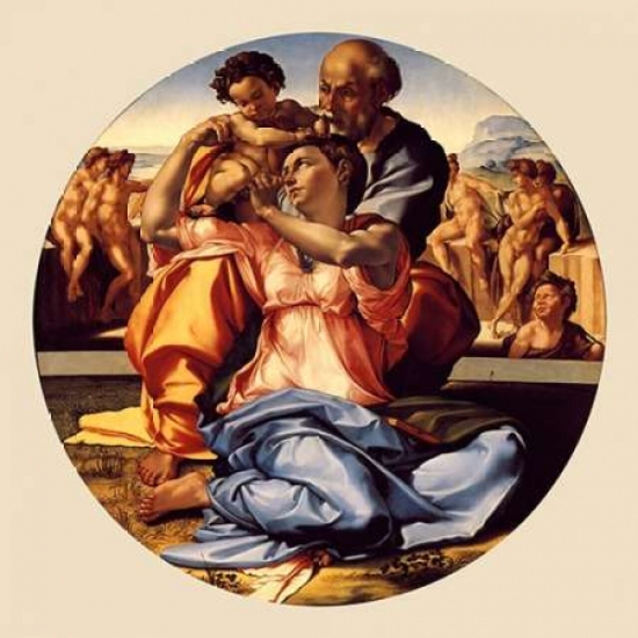 Michelangela The Doni Tondo-3 copy Poster Print by Michelangelo - Item # VARPDX373532